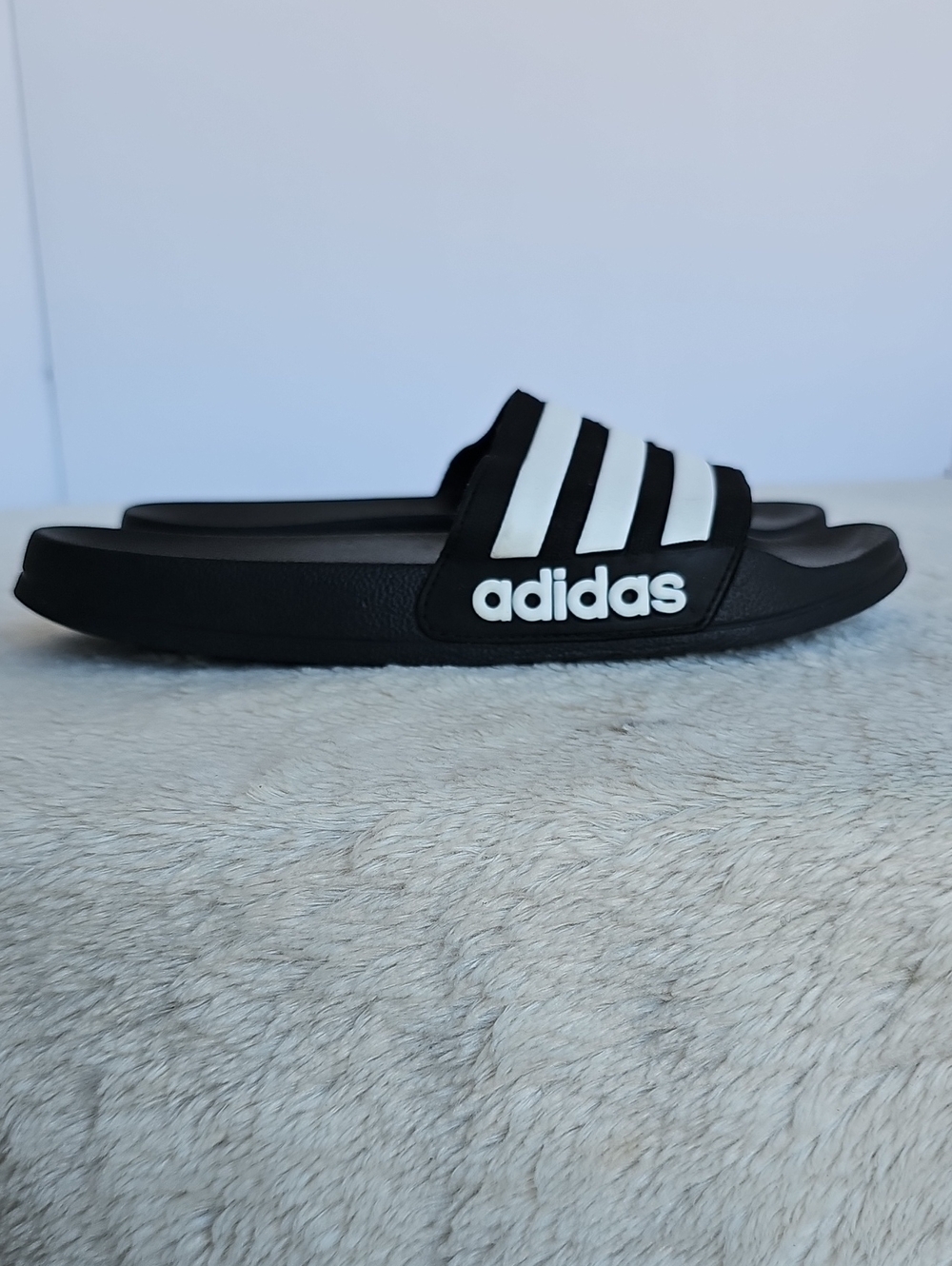 ​adidas Classic 3-Stripe Slide Sandals Black White NWOT Men's Sz (6)  M